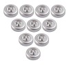 Set 10x Lampa universala autoadeziva cu 3 LED-uri, utilizare baterii de tip AAA - Argintiu, Dactylion
