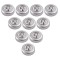 Set 10x Lampa universala autoadeziva cu 3 LED-uri, utilizare baterii de tip AAA - Argintiu