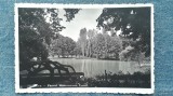 65 - Craiova Parcul Romanescu / Lacul / carte postala cenzurata / cenzura