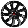 Set 4 Capace Roti 17 inchi (R17), Stig Negru Lucios, Compatibil cu Mitsubishi, Autohelix MSA
