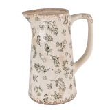 Cumpara ieftin Carafa decorativa ceramica bej verde 15x10x19 cm