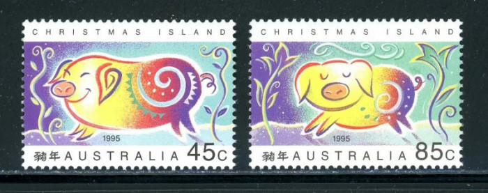 Christmas Island 1995 - Year of the Pig, serie neuzata