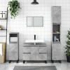 VidaXL Dulap pentru baie, gri beton, 80x33x60 cm, lemn compozit 831664