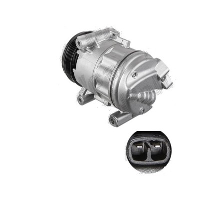 Compresor aer conditionat Fiat 500L (330), 2012-2022, Tipo, 2016-; Punto Evo, 2009-; motorizare 0.9 TwinAir Turbo 63/77kw/1.4 70kw, benzina, rola cur foto