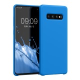 Cumpara ieftin Husa Kwmobile pentru Samsung Galaxy S10 Plus, Silicon, Albastru, 49028.157, Carcasa