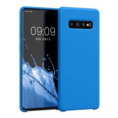 Husa Kwmobile pentru Samsung Galaxy S10 Plus, Silicon, Albastru, 49028.157 foto