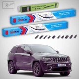 Cumpara ieftin Ștergătoare Jeep Grand Cherokee WK2 2013-prezent | Set Față și Spate Flat Premium &ndash; TeamCar&reg;