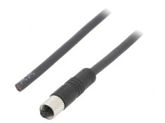 Conector M5 Mufă Mamă 3-PIN Aurit IP67 60V