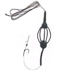 Montura pescuit crap momitor autointepare 50g,45 lb,carlig legat pe fir de par