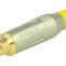 Conector RCA Mamă Aurit pentru Lipire