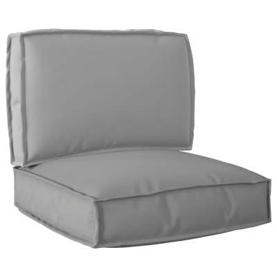 vidaXL Set de perne pentru palet 2 pcs Gri 60 x 60 x 12 cm foto