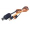 Cablu USB 2 in 1 cu afisaj voltaj si amperaj