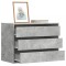 Gossi dulap colt cu sertare gri beton 80x41x58 cm lemn prelucrat