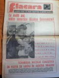 Flacara 25 ianuarie 1983-ziua de nastere a lui ceausescu,si vizita in brasov