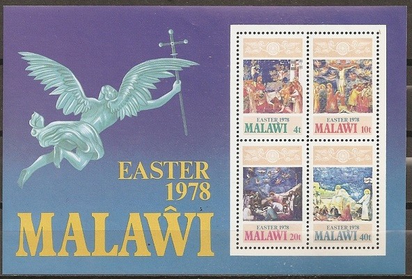 C3272 - Malawi 1978 - Pastele bloc neuzat,perfecta stare
