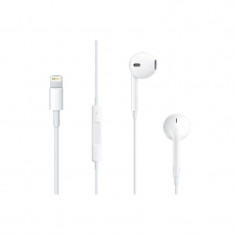 Handsfree Casti EarPods Apple iPhone 7 Plus MMTN2ZM/A, Cu microfon, Lightning, Alb