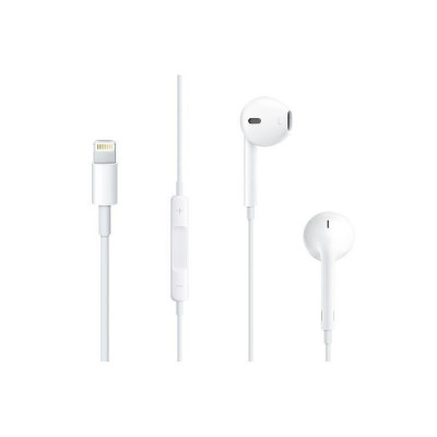 Handsfree Casti EarPods Apple iPhone SE (2020) MMTN2ZM/A, Cu microfon, Lightning, Alb foto