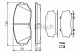 Set placute frana,frana disc MAZDA CX-7 (ER) (2006 - 2016) BOSCH 0 986 494 375