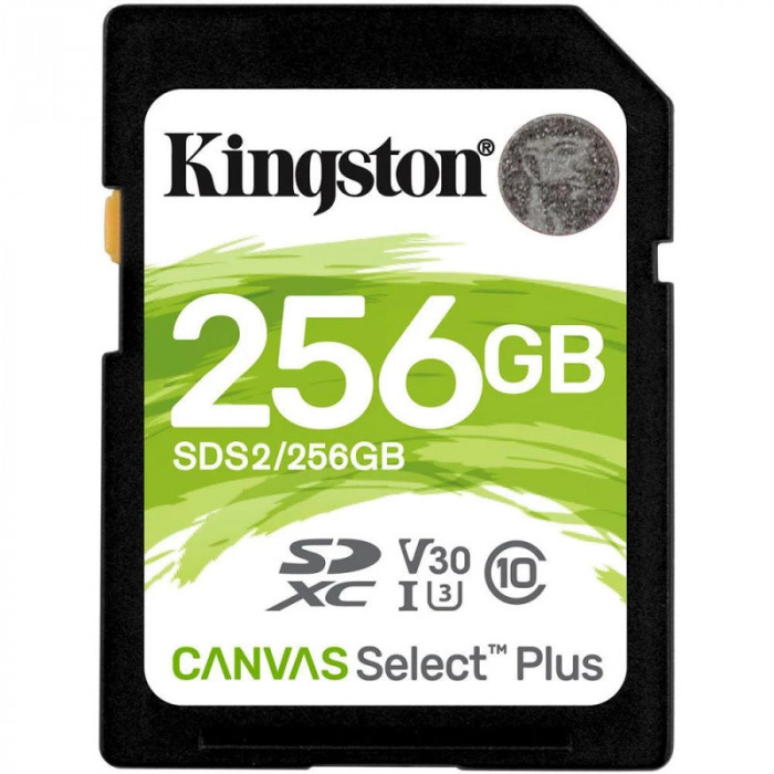 Card memorie KINGSTON 256 GB SDXC clasa 10 standard UHS-I U3 &amp;quot;SDS2/256GB&amp;quot;