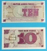 Marea Britanie 10 New Pence 1972 &#039;Fortele Armate Britanice&#039; UNC