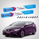 Ștergătoare Honda Civic Tourer IX MK Estate 2014-prezent | Set Față Flat Premium &ndash; TeamCar&reg;
