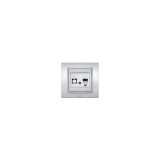 Zena Gri Metalizat Priza 1xUTP Cat6E ST
