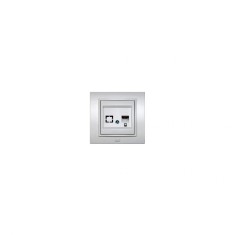Zena Gri Metalizat Priza 1xUTP Cat6E ST