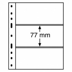 File PVC de rezerva Optima 3S pentru blocuri ,timbre si bilete - 10 buc.