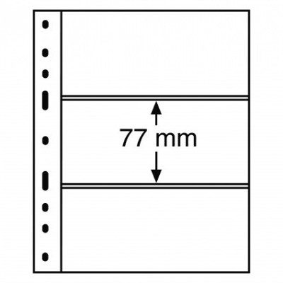 File PVC de rezerva Optima 3S pentru blocuri ,timbre si bilete - 10 buc. foto