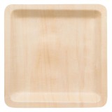 Set Farfurii Lemn Green Home, Dimensiuni 23x23cm, 6 Bucăți, Oem