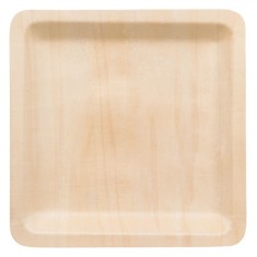 Set Farfurii Lemn Green Home, Dimensiuni 23x23cm, 6 Bucăți