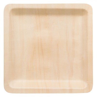 Set Farfurii Lemn Green Home, Dimensiuni 23x23cm, 6 Bucăți foto