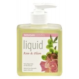 Sapun Lichid / Gel de Dus Bio Trandafir Masline Sodasan 300ml