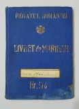 Livret de marinar interbelic 1939 Regatul Rom&acirc;niei - Constanța - citeste descriere