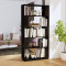 vidaXL Bibliotecă/Separator cameră negru 80x25x163,5 cm lemn masiv pin 814068