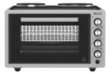 Cuptor electric ECG ETH 3701G, 37 L, putere maxima 2500 W, 2 plite, 40-230 &deg;C, rotisor