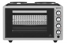 Cuptor electric ECG ETH 3701G, 37 L, putere maxima 2500 W, 2 plite, 40-230 &deg;C, rotisor
