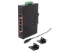 Switch Ethernet neadministrabil 5 porturi 12-48VDC