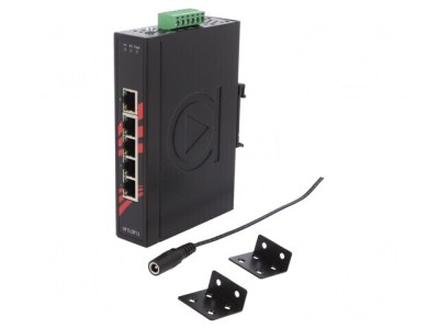 Switch Ethernet neadministrabil 5 porturi 12-48VDC foto