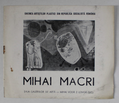 MIHAI MACRI , EXPOZITIE DE PICTURA , MAI 1969 foto