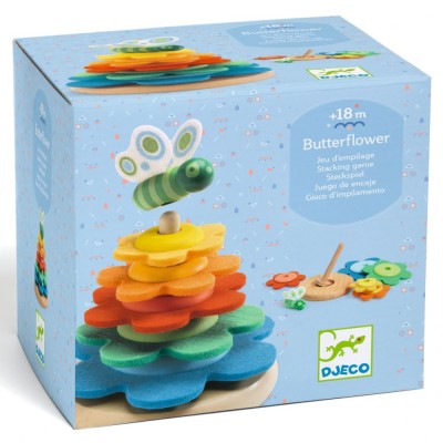 Jucarie Montessori Turn flori si fluture, Djeco foto