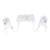 Set 2 scaune +birou Unicorns, U-Grow