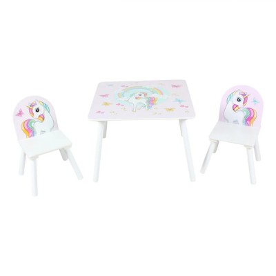 Set 2 scaune +birou Unicorns, U-Grow foto