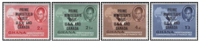 Ghana 1958 - Vizita Primului Ministru in Canada serie neuzata foto