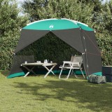 vidaXL Plasă de ț&acirc;nțari pentru camping cu ușă , verde, pentru 4 persoane, impermeabilă