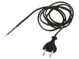 Cablu Electric 2x0,75mm2 PVC 3m Negru 2,5A
