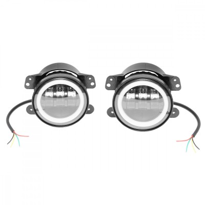 Set 2 lampi cu 6 LED-uri 10-60V 30W cu lumina de zi tip angel Eyes Breckner Germany foto