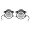 Set 2 lampi cu 6 LED-uri 10-60V 30W cu lumina de zi tip angel Eyes Breckner Germany