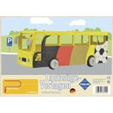 Sablon din lemn, autobuz, pentru traforaj, dimensiunea A4, Pebaro 362S