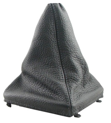 Husa schimbator viteze Peugeot 406 (1999-2004), Burduf, Husa din piele neagra foto